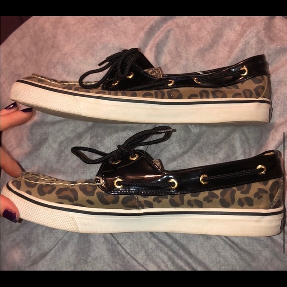 Cheetah print Sperry Top-Sider Boat shoe - Picture 4 of 6